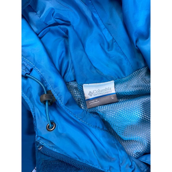 Columbia Windbreaker Jacket Lightweight Blue Women's Size Small - Picture 7 of 8